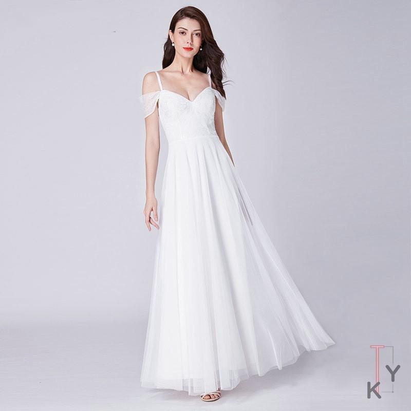 速達メール便送料無料 軽系ウェディングドレス ロングドレス レディース 白いドレス 送料無料 ウェディングドレス 結婚式 シンプル 上品 ワンピース ウェディングドレス ウエディング 12nf19nslf18 Fontier Tokyo 通販 Yahoo ショッピング 工場直送