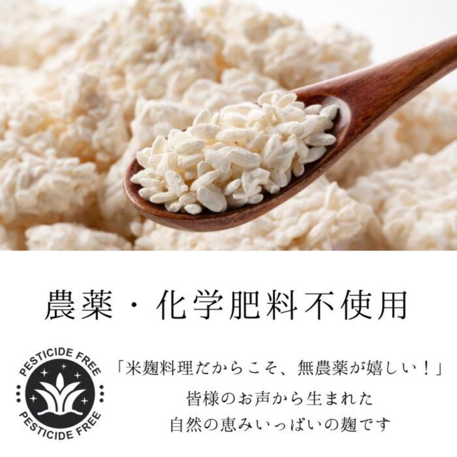 オリゼ 乾燥米麹 800g 無農薬 国産 無添加 米麹 麹 手作り 塩麹 醤油麹 味噌作り 甘酒 こうじ 乾燥麹 飯田商事紺ラベル｜foodcosme-oryzae｜05