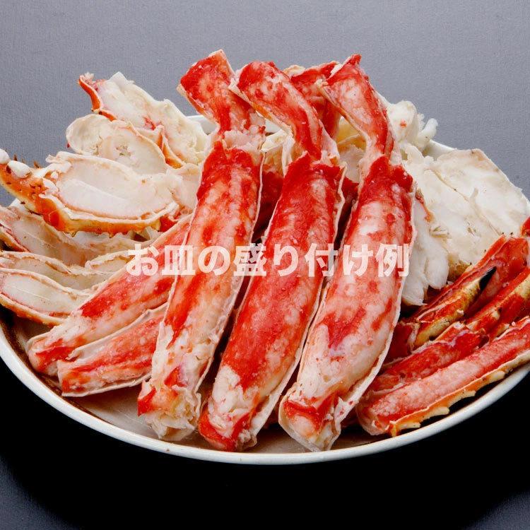 タラバガニ ボイル ハーフカット 総重量 800g 前後 ポーション ビードロ 棒肉 剥き身 剥身 カット 脚 足 たらば タラバ カニ 蟹_10