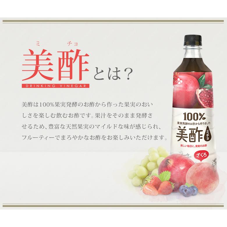 美酢 ミチョ みかん 900ml×12本 1ケース 飲むお酢 お酢 ミカン