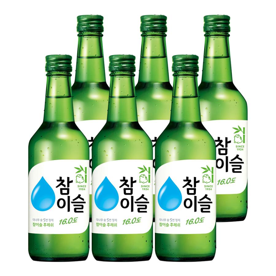 JINRO（眞露） チャミスル 360ml×6本 1箱 韓国焼酎 アルコール度数16
