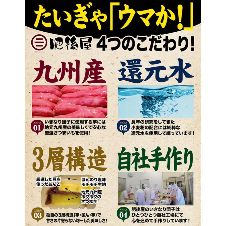 いきなり団子 送料無料 3種セット 10個入り 2箱購入で1箱おまけ 熊本名物 お取り寄せ 肥後屋 モチモチ食感の和スイーツ 和菓子 団子 あんこ もち｜foodys｜09