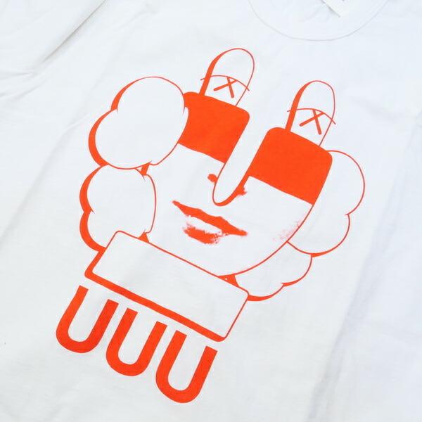 アンダーカバー UNDERCOVER ×KAWS UUUロゴプリントTシャツ 白 Size【1】 【新古品・未使用品】の画像