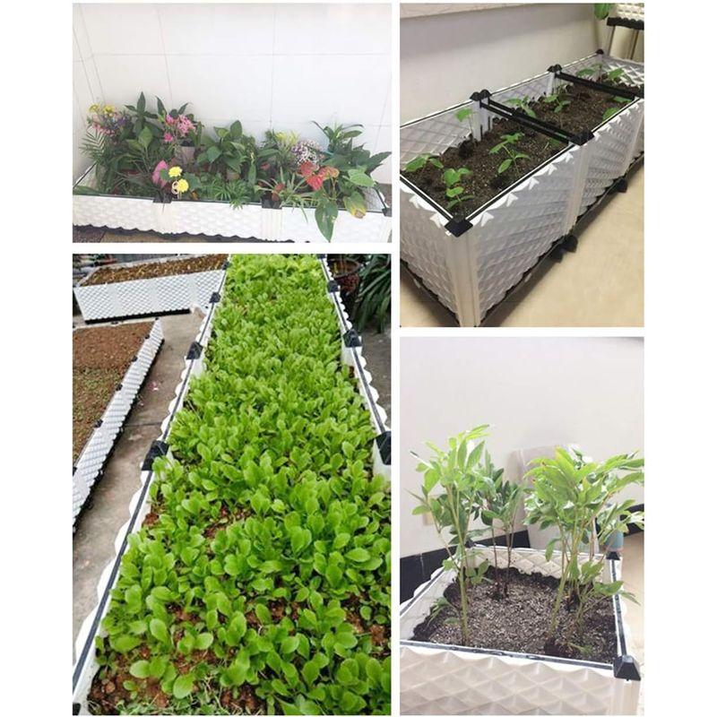HRS ガーデンボックス 屋外 プランターボックス 大型 組立式 プラスチック製 園芸 鉢植え入れ ベランダ・屋上・庭 (花、植物、野菜) 屋上 植物 ガーデンボックス 屋外 プランターボックス 大型 組立式 プラスチック製 園芸 鉢植え入れ ベランダ 野菜 サイズ