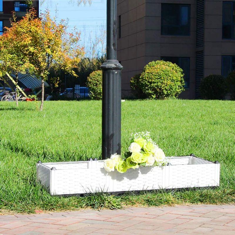 HRS ガーデンボックス 屋外 プランターボックス 大型 組立式 プラスチック製 園芸 鉢植え入れ ベランダ・屋上・庭 (花、植物、野菜) 屋上 植物 ガーデンボックス 屋外 プランターボックス 大型 組立式 プラスチック製 園芸 鉢植え入れ ベランダ 野菜 サイズ