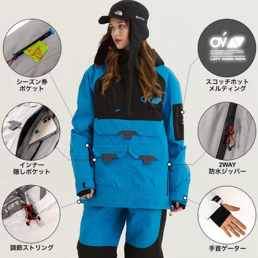 OVYO INTRO PULLOVER JACKET ジャケット アウター ウィンドブレーカー メンズ レディース キッズ パーカ 秋冬 防水 防風 ブランド 2023 保温 黒 