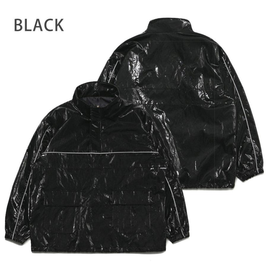 BSRABBIT ANORAK JACKET スノボウェア　アノラック　韓国 BSRABBIT BSRBT HOODED ANORAK JACKET BLACK スノーボードウェア