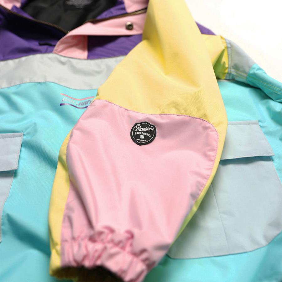 BSRABBIT RTR ANORAK JACKET アノアーク 防水 ジャケットパーカー  男女兼用 スキー ウィンタースポーツ 登山 ゆったりサイズ ４カラー 送料無料｜foot-print-lab｜03