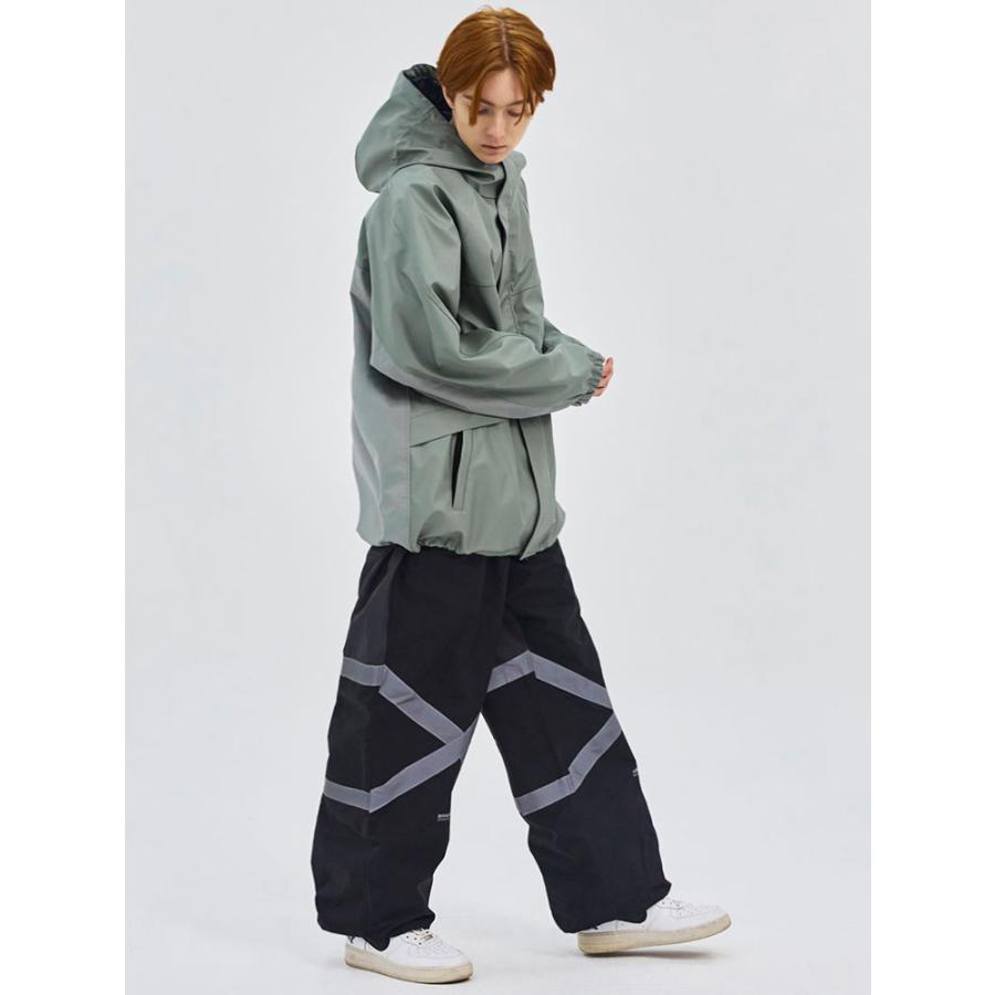 BSRABBIT ORIGINAL POT-X REFLECTIVE JOGGER PANTS スノーボードウェア ボトムス メンズ レディース  ジョガー パンツ 防水 黒 2023 2024 3色 送料無料の画像
