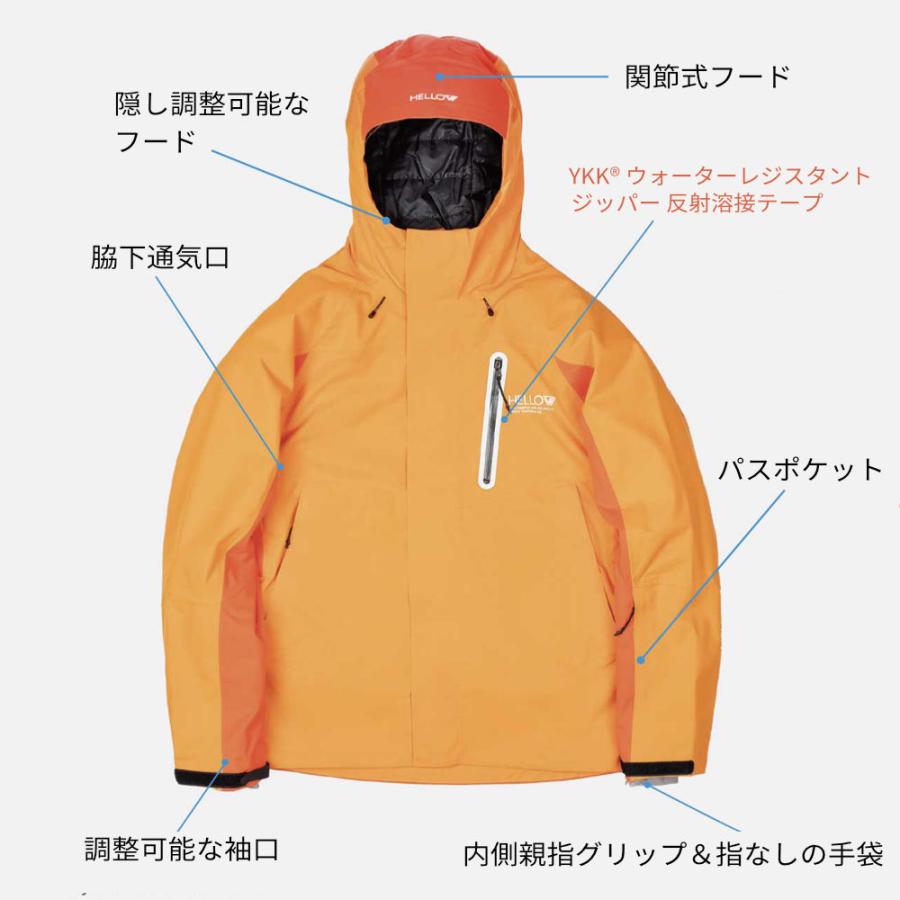 HELLOW PAMPAS JACKET スノーボードウェア フーディー ジャケット 男女