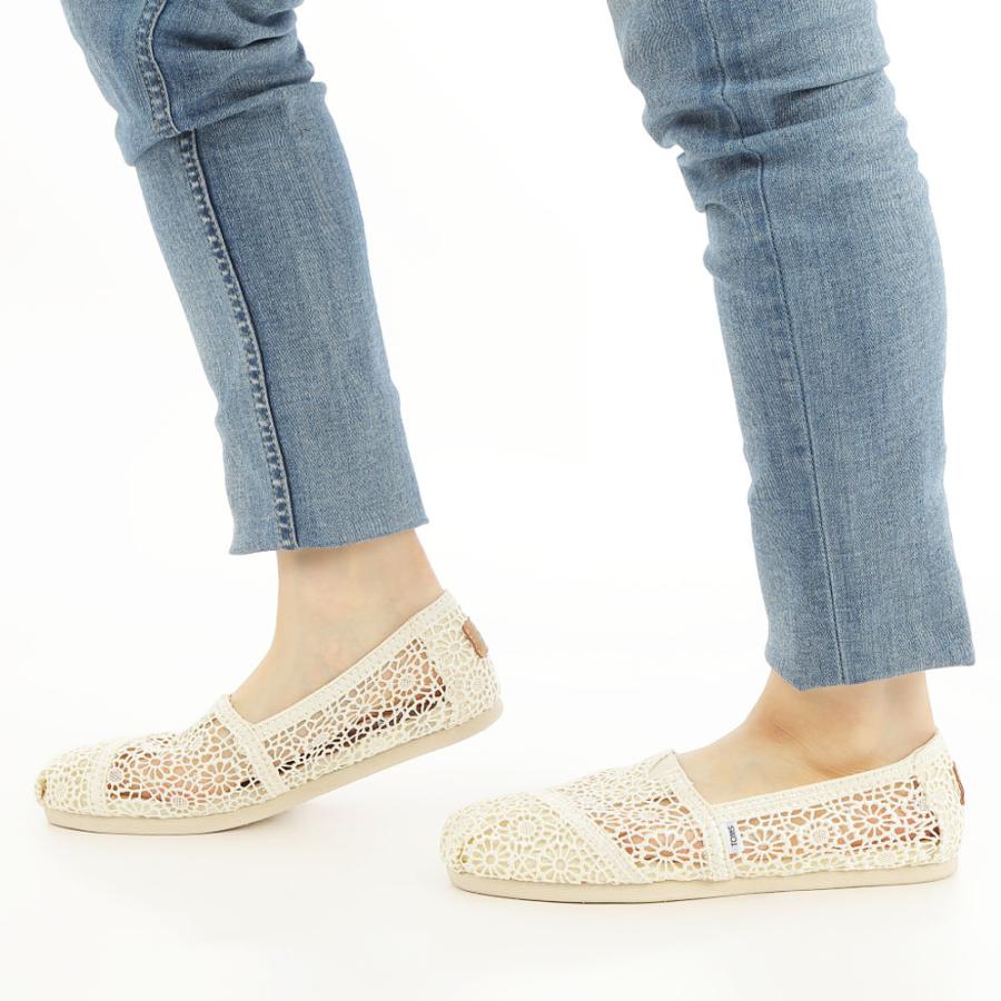 Toms トムズ シューズ Canvas Crochet M キャンバス クロッシェト M スリッポン レディース ウィメンズ カジュアル おしゃれ 2色 送料無料の画像