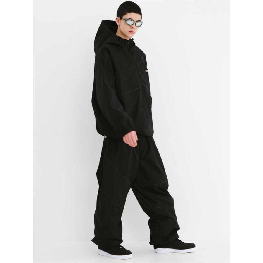 BSRABBIT SPIDERWEB SUPER WIDE JOGGER PANTS スノーボードウェア