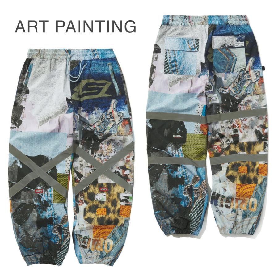 BSRABBIT ORIGINAL POT-X REFLECTIVE WIDE JOGGER PANTS スノーボード