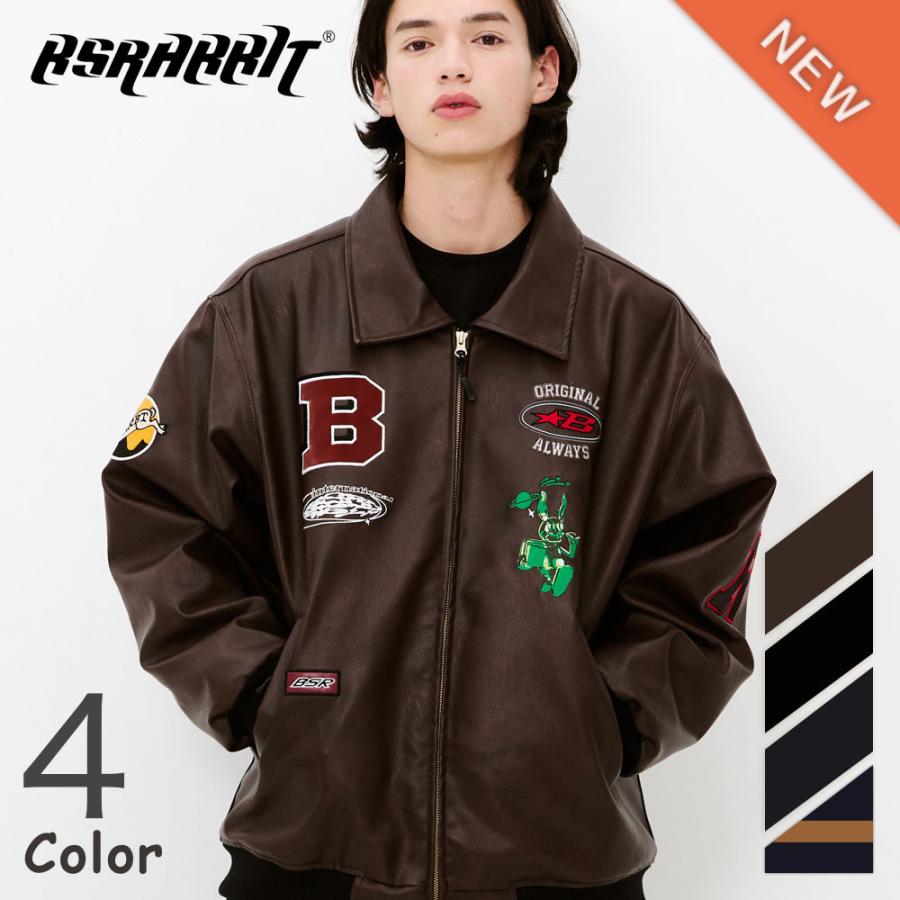 BSRABBIT TRIPPY RB & STAR B VARSITY JACKET ジャケット BSRABBIT TRIPPY RB & STAR B VARSITY JACKET ジャケット