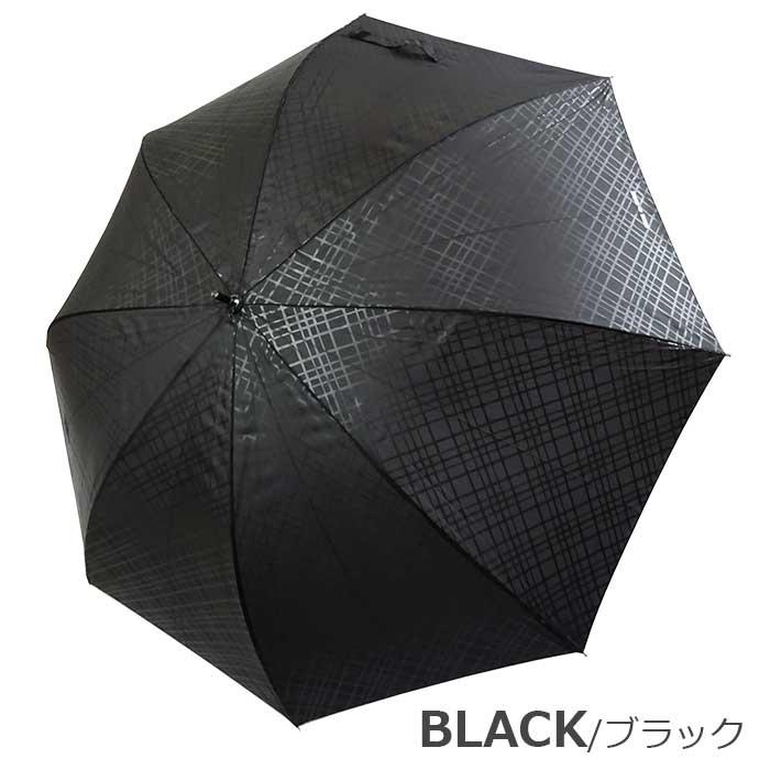 傘 メンズ雨傘 COMME des コム デ 男性用 大きい 70cm エンボス格子柄