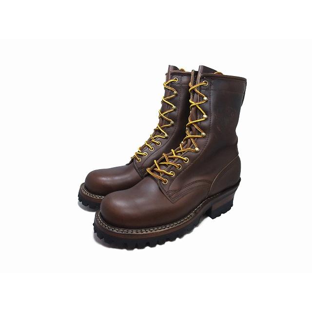 ホワイツブーツ スモークジャンパー 8インチ White's Boots SMOKE JUMPER 8inc RT 375V ブラウンクロムエクセル レギュラートゥ メンズ ワークブーツの画像