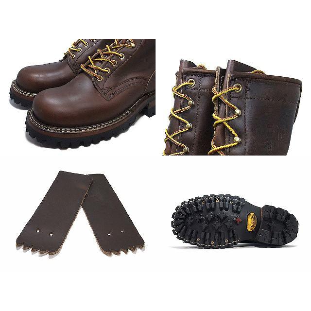 ホワイツブーツ スモークジャンパー 8インチ White's Boots SMOKE JUMPER 8inc RT 375V ブラウンクロムエクセル レギュラートゥ メンズ ワークブーツの画像