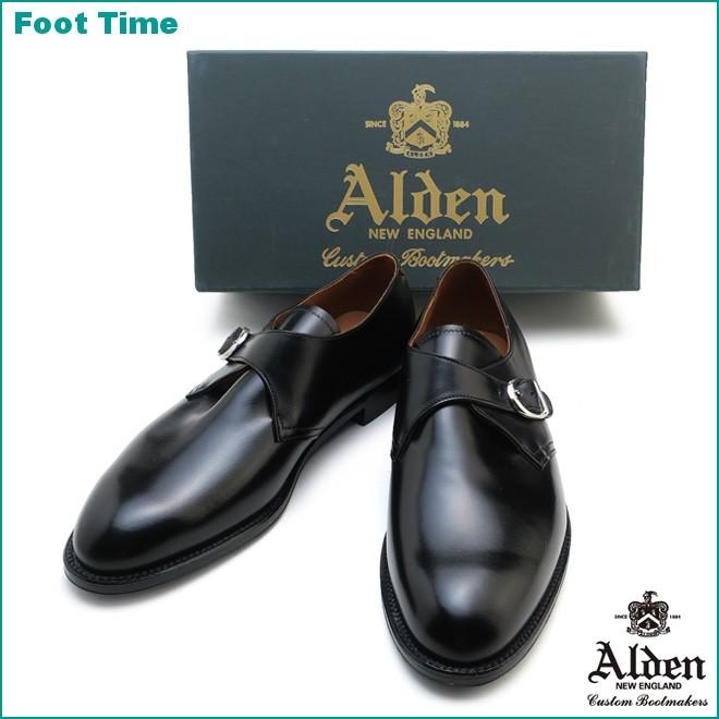 Alden オールデン コードバン モンクストラップ 955 ALDEN（オールデン） モンクストラップ 955 ブラック プレーントゥ