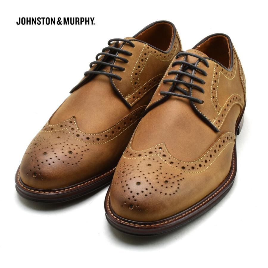 JOHNSTON&MURPHY ジョンストン&マーフィー ウイングチップ WARNER タン 