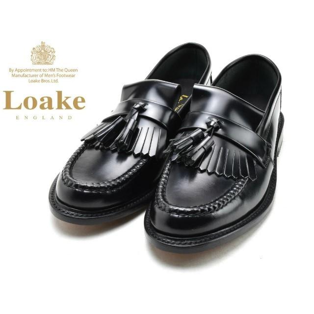 ローク スリッポン ローファー Loake BRIGHTON ブラック メンズ ビジネスシューズ｜foot-time