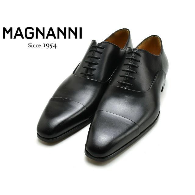 マグナーニ ストレートチップ ドレスシューズ ビジネスシューズ MAGNANNI 23807 ブラック :magnanni-23807-neg