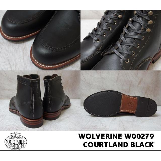 WOLVERINE（ウルヴァリン） 1000マイルブーツ ブラック ホーウィン