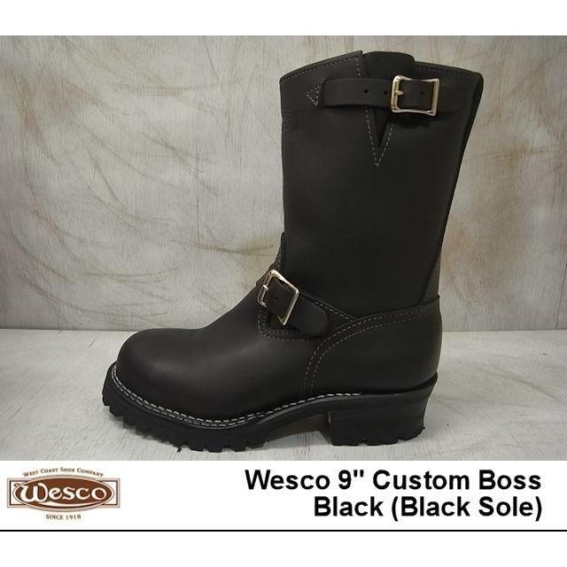 WESCO ウエスコ ボス エンジニアブーツ ブラック レザー ブラック 