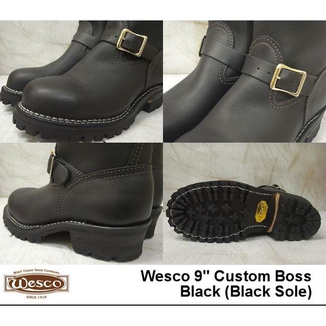 WESCO / ブーツ/--/BLK/レザー/BKST7709100 WESCO（ファッション） ウエスコ ボス エンジニアブーツ ブラック