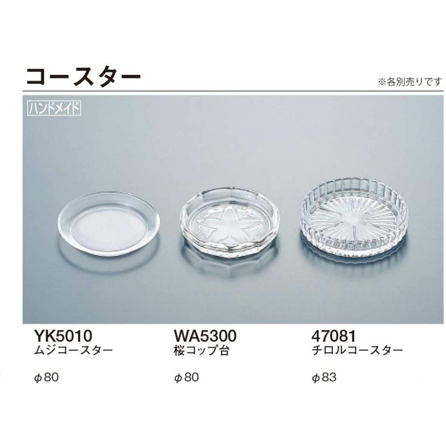 東洋佐々木ガラス コースター 約f8 1cm 桜コップ台 日本製 Wa5300 よろずやハウス 通販 Yahoo ショッピング
