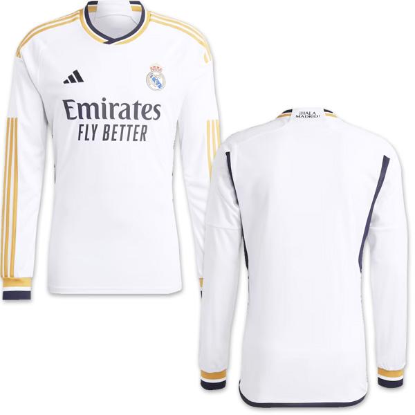 レアルマドリード ユニフォーム ホーム 23/24 2023 2024 長袖 adidas アディダス 正規品 レアルマドリード ユニフォーム ホーム 23/24 2023 2024 長袖 adidas アディダス 正規品