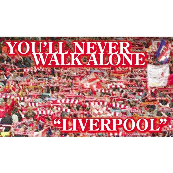 YOU'LL NEVER WALK ALONE リバプールFC Tシャツ(白) : サッカー