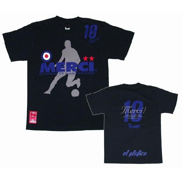 GRANDE　MERCI No10 ジダン Tシャツ[ブラック]｜footballfan