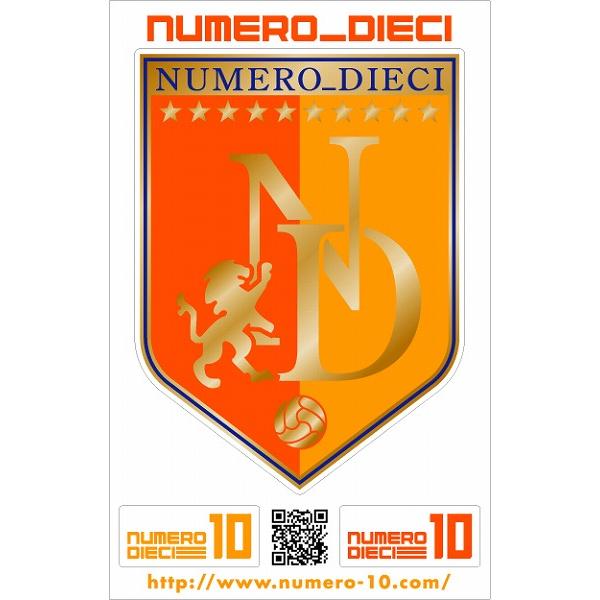 NUMERO_DIECI クラシックエンブレムステッカー【清水カラー】｜footballfan