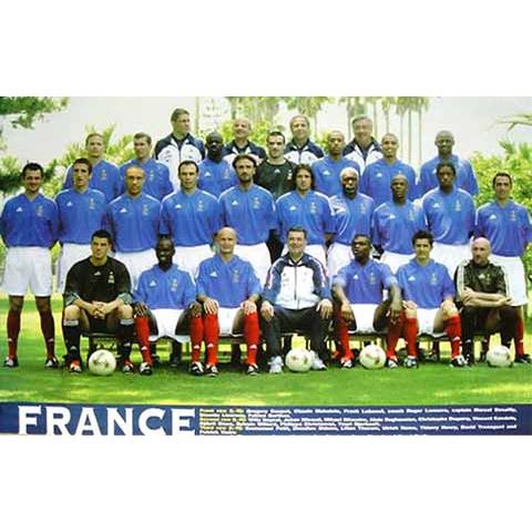 フランス代表 2002 集合写真 ポスター :p130:サッカーショップ 