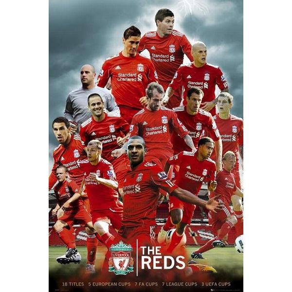 リバプールFC 「THE REDS」選手 ポスター〔psp0724〕 | 