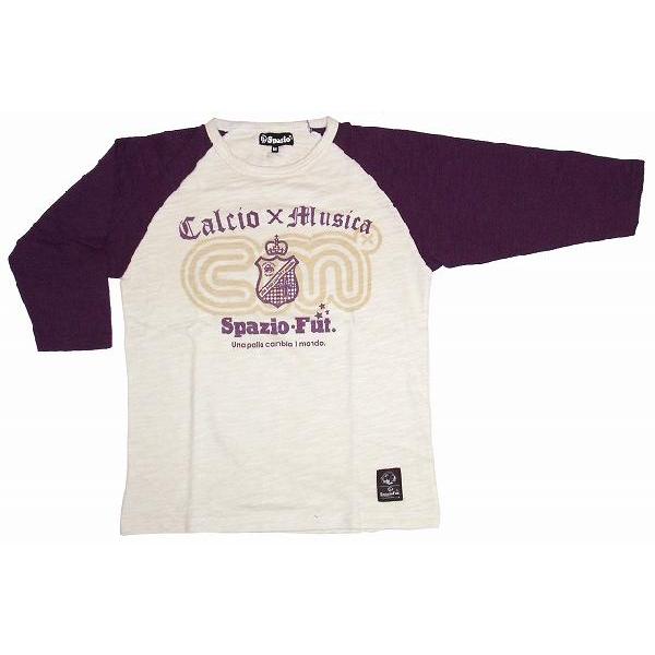 SPAZIO　スパッツィオ　七分Tシャツ【CM】パープル[TP-0064-20]｜footballfan