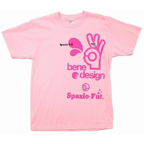 SPAZIO　スパッツィオ　Tシャツ【Bene a design】ライトピンク[TP-0083-11]｜footballfan