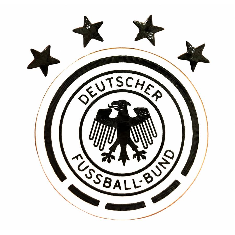 ドイツ代表(白×黒) エンブレム・ラバーワッペン〔wap465〕 : サッカー