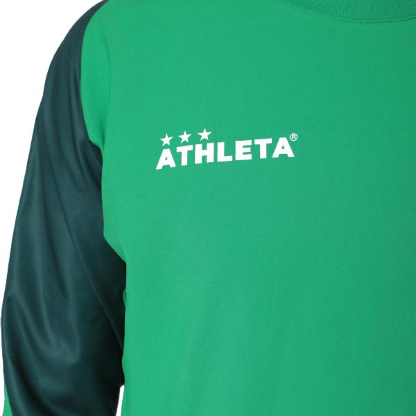 アスレタ ピステシャツ パンツ 上下セット 大人用 サッカー フットサル トレーニングウェア ジャージ  ATHLETA 18012-18013 KGR/BLKの画像