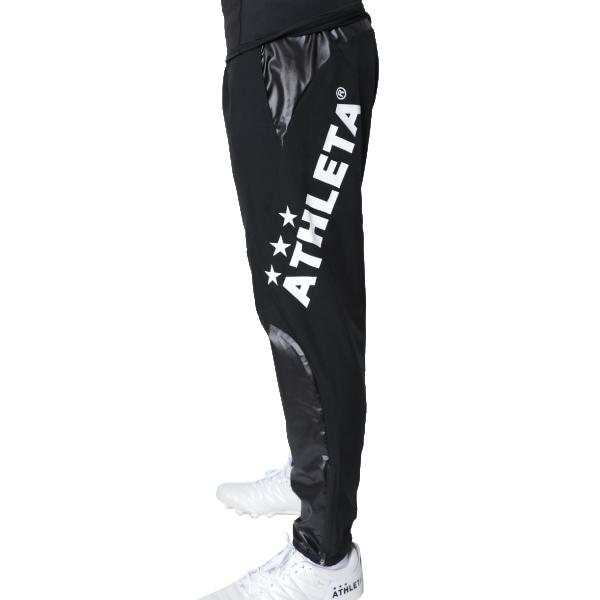アスレタ ピステシャツ パンツ 上下セット 大人用 サッカー フットサル トレーニングウェア ジャージ  ATHLETA 18012-18013 KGR/BLKの画像