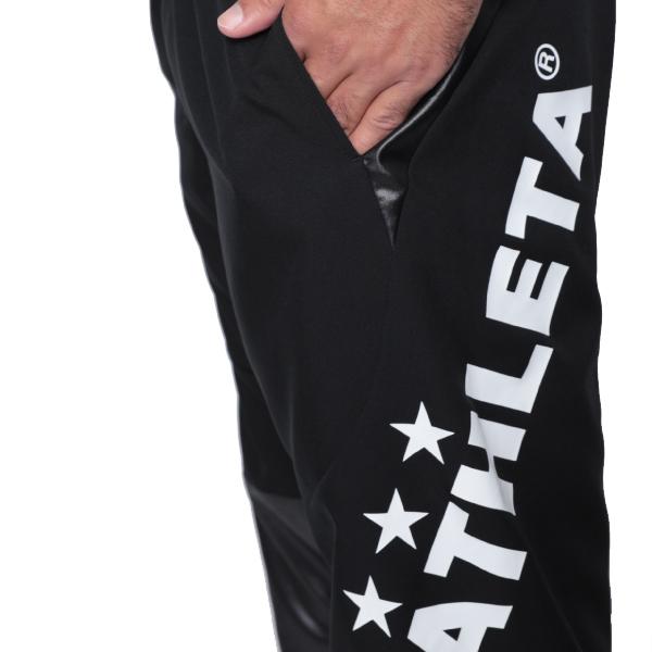 アスレタ ピステシャツ パンツ 上下セット 大人用 サッカー フットサル トレーニングウェア ジャージ  ATHLETA 18012-18013 RED/BLKの画像