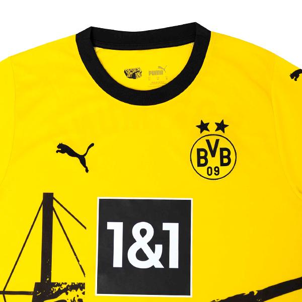 プーマ 23-24 BVB ドルトムント ホーム レプリカシャツ 大人用 サッカー レプリカユニフォーム 半袖 puma 770604-01｜footballpark｜04