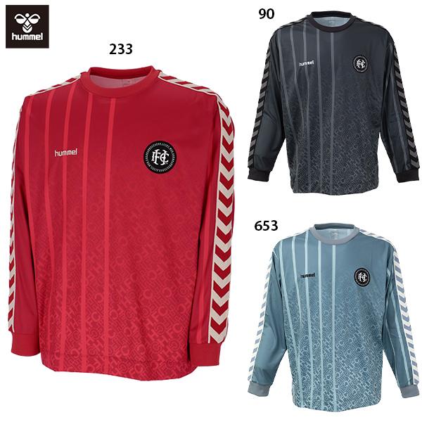 hunmel ヒュンメル サッカーシャツ スポーツシャツ 長袖 Lサイズ hummel（ヒュンメル） H.FC L/S プラクティスシャツ 大人用 サッカー
