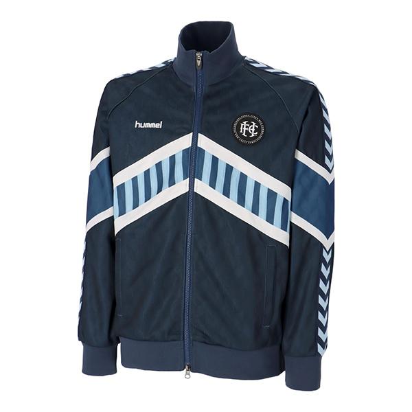 H.FC、hummelコラボ]トラックジャケット ブルー M 送料無料 ヒュンメル