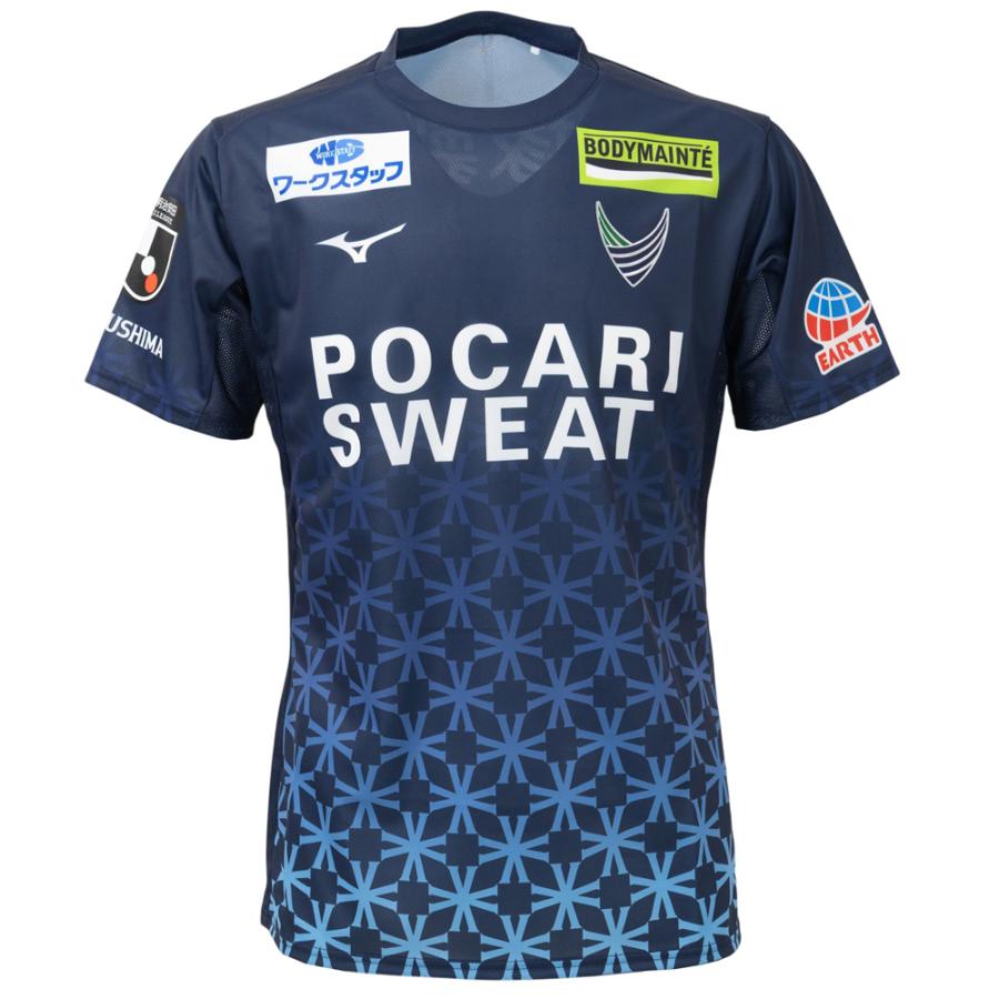 ミズノ 26-27 徳島ヴォルティス ホームオーセンティックユニフォーム 半袖 大人用 サッカーシャツ mizuno P2JADY9001