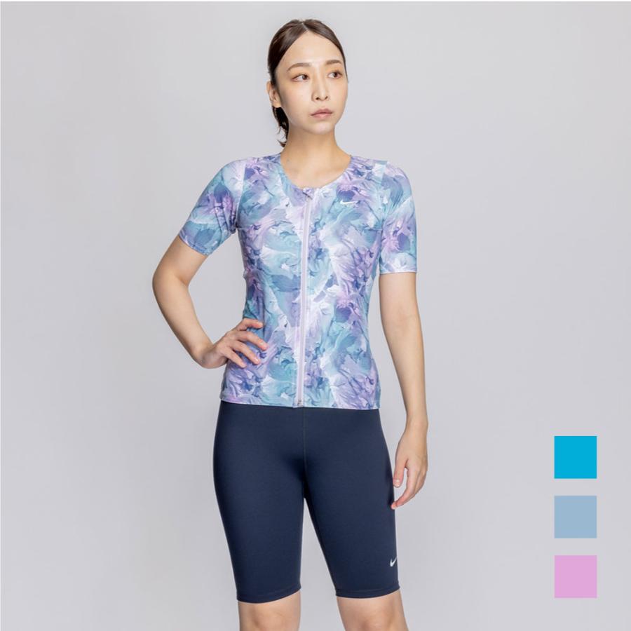 NIKE（ナイキ） 【NIKE SWIM公式】ナイキ SP25 総柄ジップ付き半袖