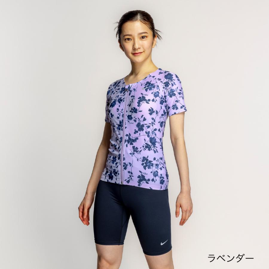 【NIKE SWIM公式】ナイキ FA25 総柄ジップ付き半袖セパレーツ 2993149 水泳 レディース水着 女性水着 スイミング セパレート 可愛い FOOTMARK フットマーク_2