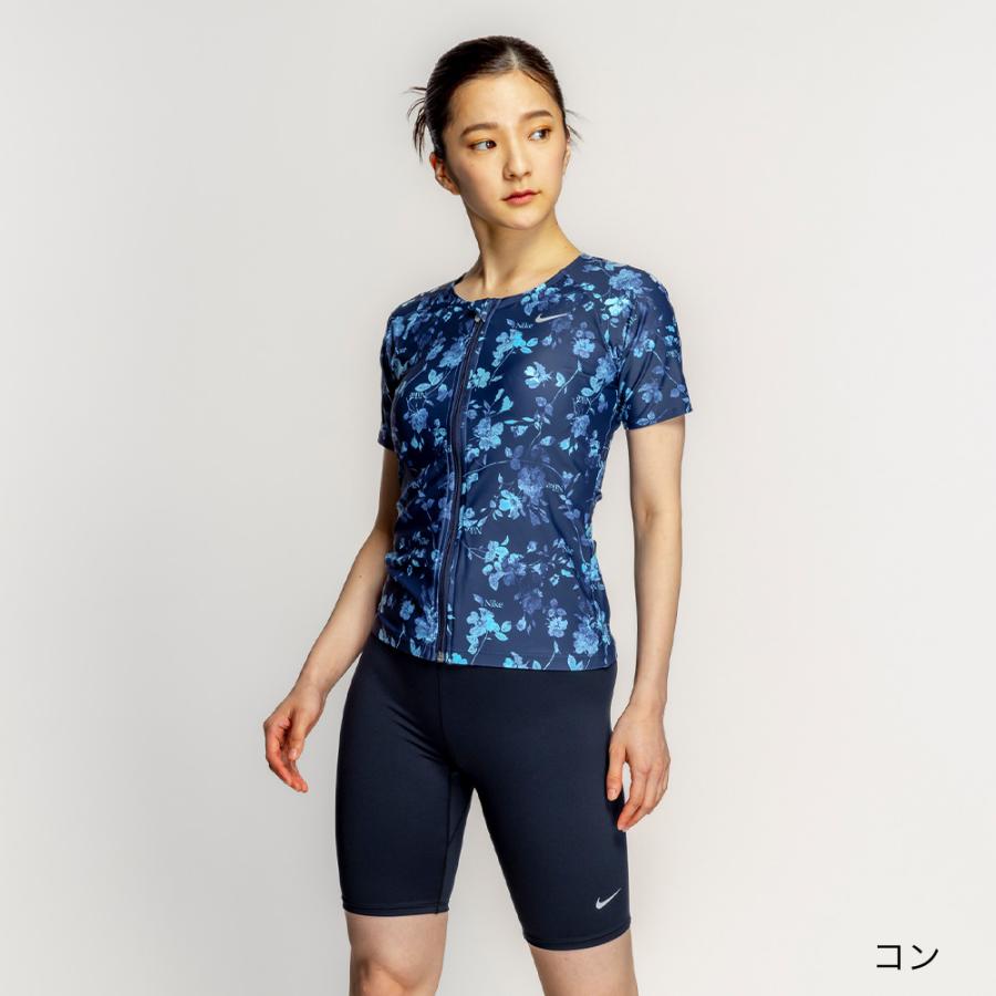 【NIKE SWIM公式】ナイキ FA25 総柄ジップ付き半袖セパレーツ 2993149 水泳 レディース水着 女性水着 スイミング セパレート 可愛い FOOTMARK フットマーク_3
