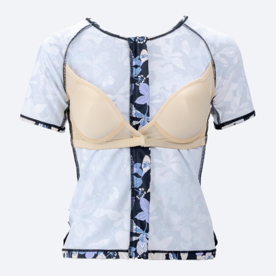 【NIKE SWIM公式】ナイキ SS26 半袖ジップ付きプリントセパレーツ（フラワー） 2993160 水泳 レディース水着 スイミング 女性 ブランド 体型カバー フットマーク_13