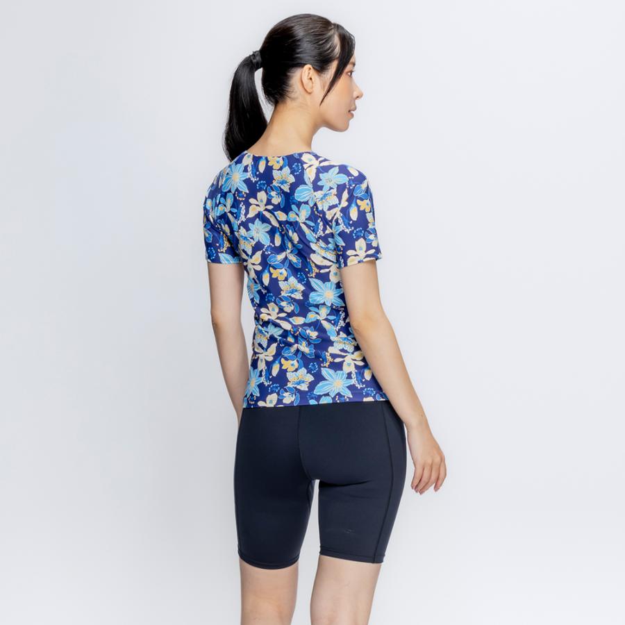 【NIKE SWIM公式】ナイキ SS26 半袖ジップ付きプリントセパレーツ（フラワー） 2993160 水泳 レディース水着 スイミング 女性 ブランド 体型カバー フットマーク_7